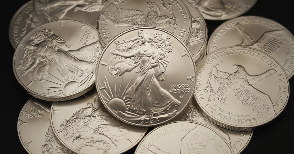 10 1 oz American Silver Eagles Coins O156