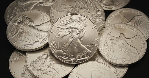 10 1 oz American Silver Eagles Coins O156