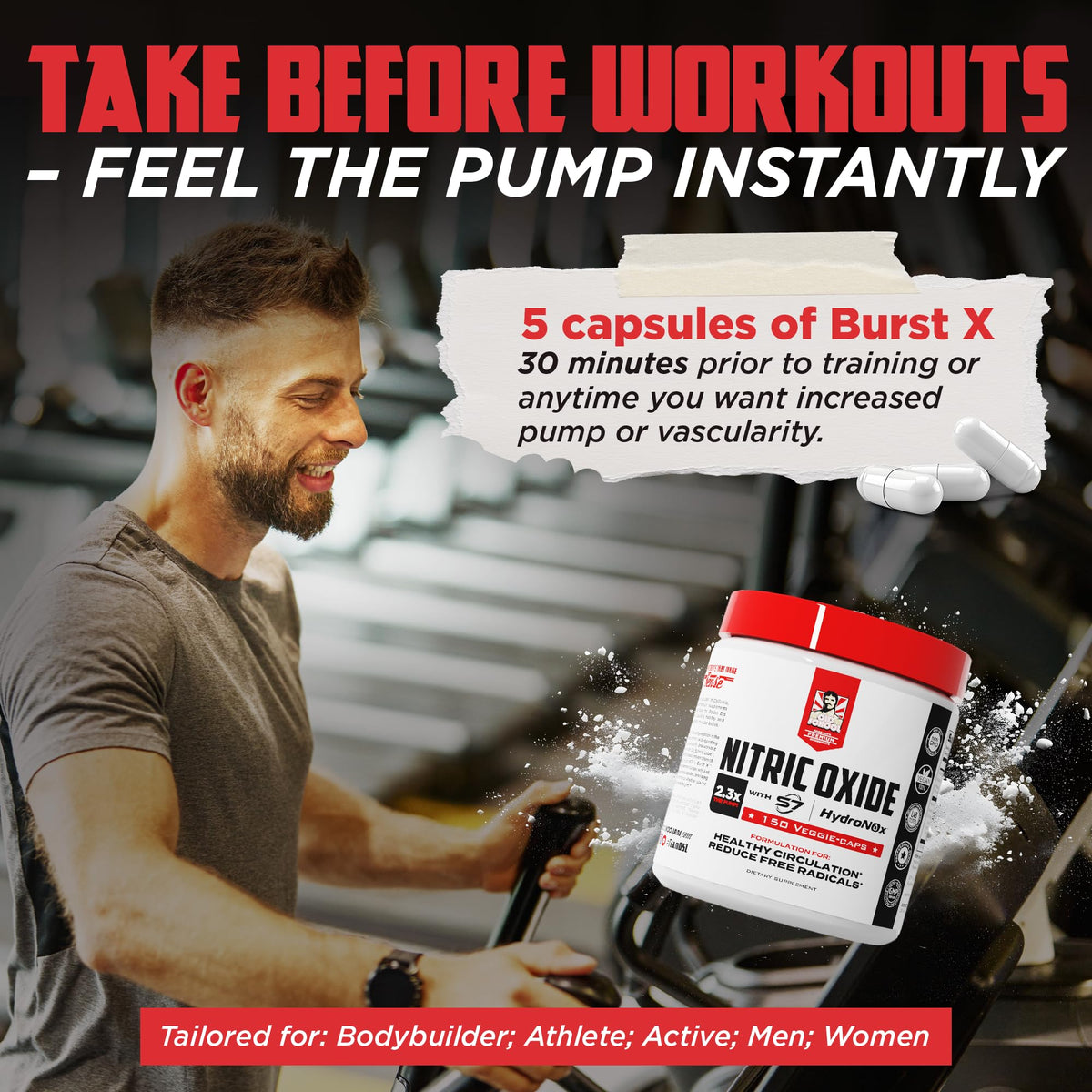 Nitric Oxide Booster 150 Caps W3340