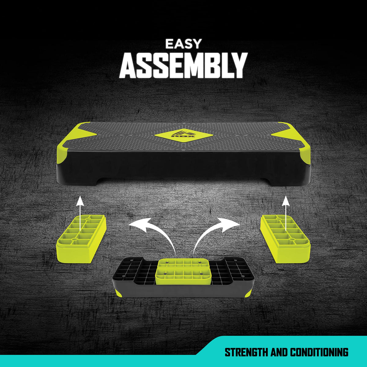 Aerobic Step Platform with Non-Slip Textured Surface Q99441