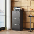 3 Drawer Wood File Cabinet with Lock V33998