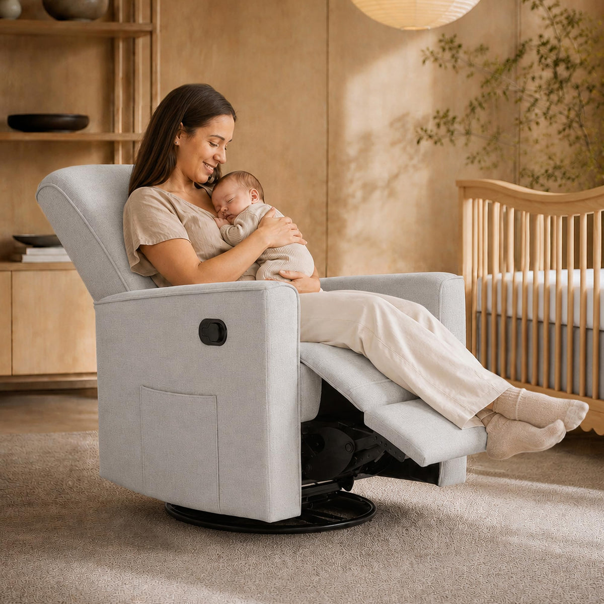 Upholstered Manual Glider Recliner S718171
