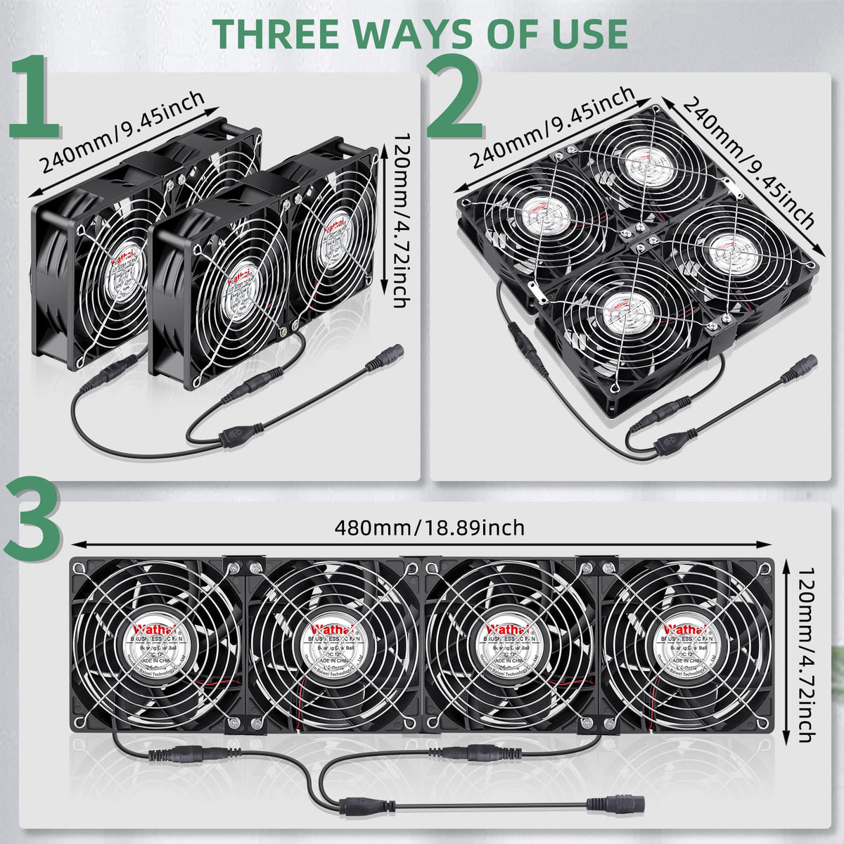 120mm Computer Fan Variable Speed Control K10460