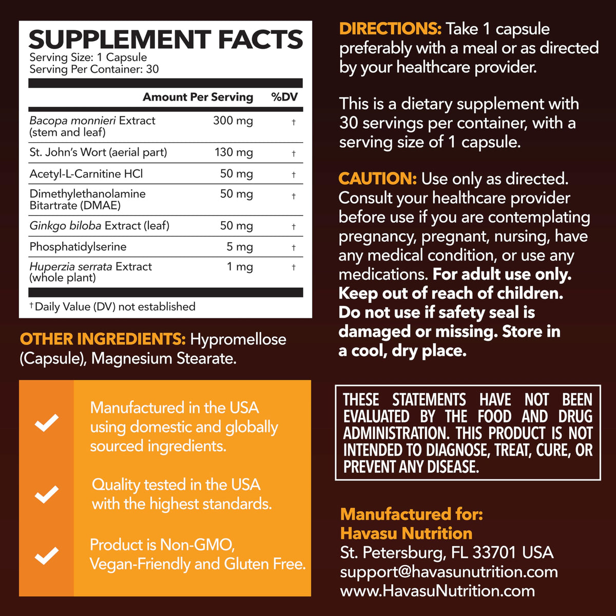 Nootropic Brain Supplement G896623