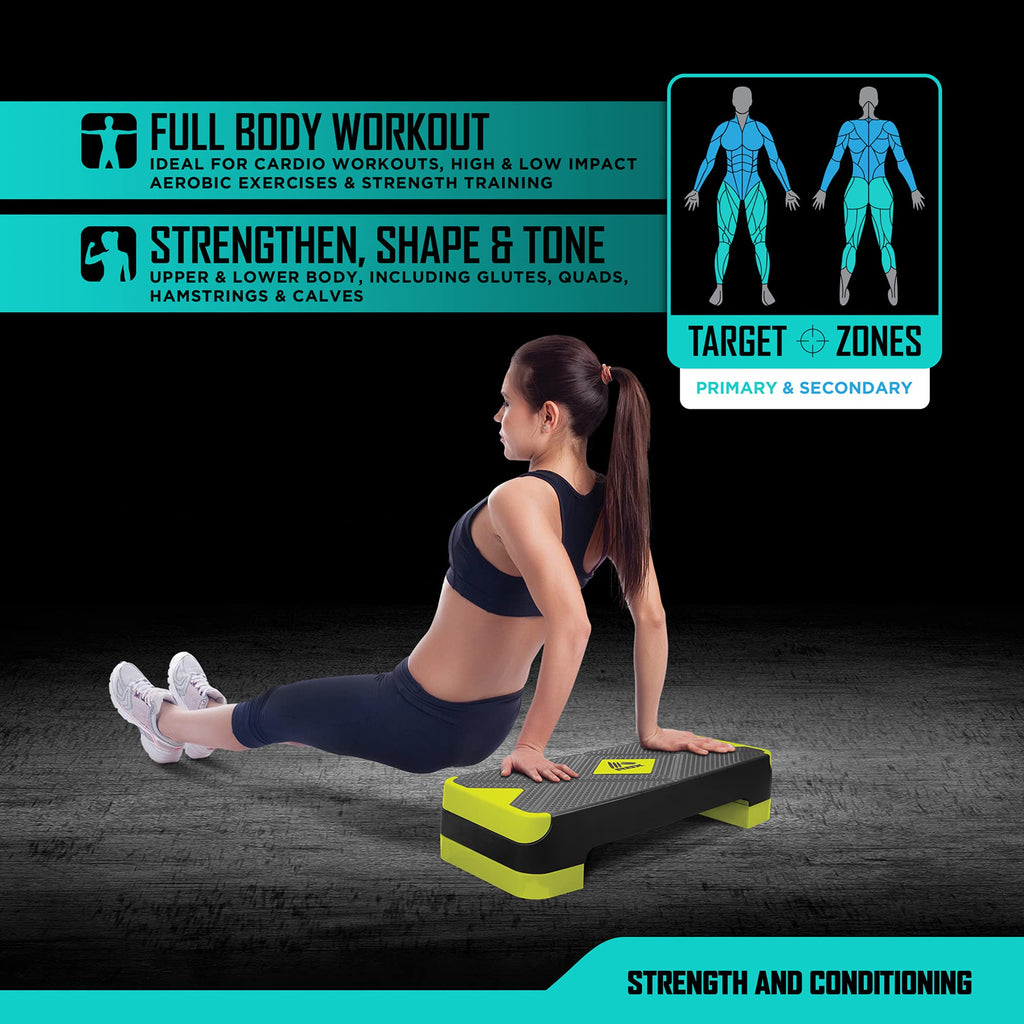 Aerobic Step Platform with Non-Slip Textured Surface Q99441