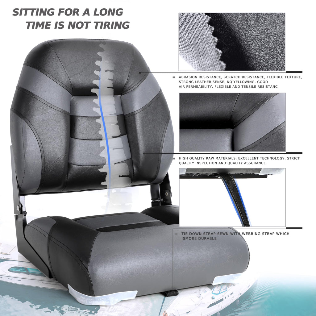 Low Back Folding Boat Seat 2 Pack O20543