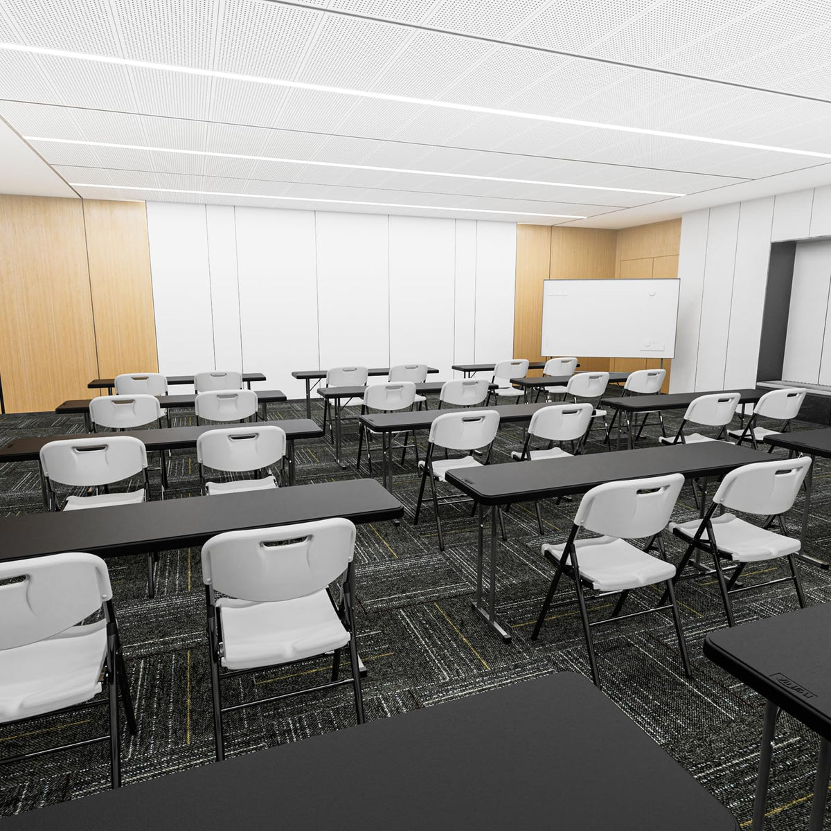 White 4 Pack Folding Chairs S65220