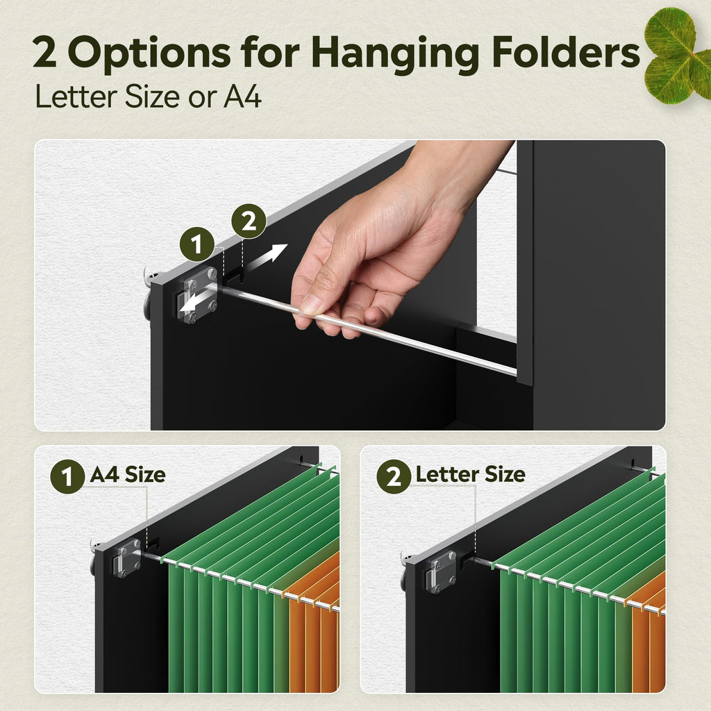 3 Drawer Wood File Cabinet with Lock V33998