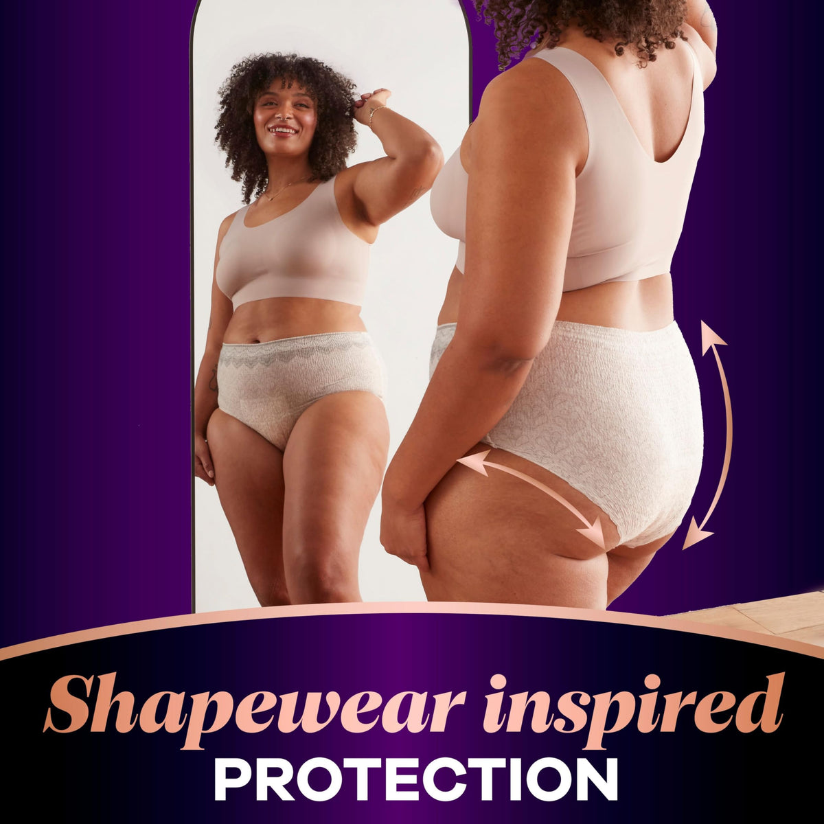 Incontinence and Postpartum Underwear for Women, Maximum Protection, Small/Medium, 48 Count W888013