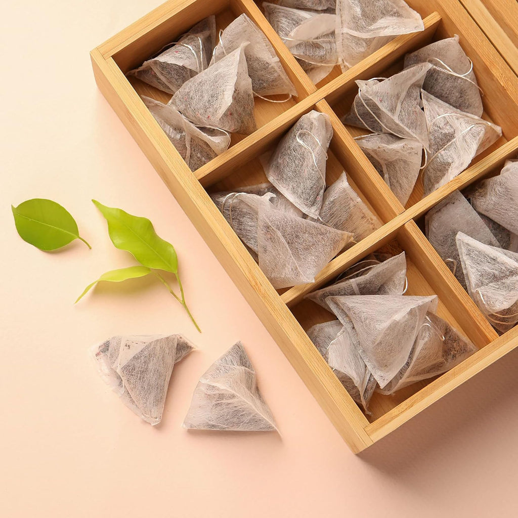 Bamboo Wood Tea Organizer Box 6-Slot G139670