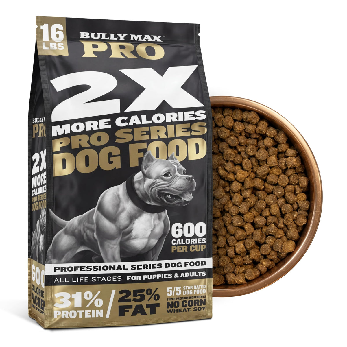High Calorie High Protein Dry Dog Food Chicken Flavor 16lb Z840