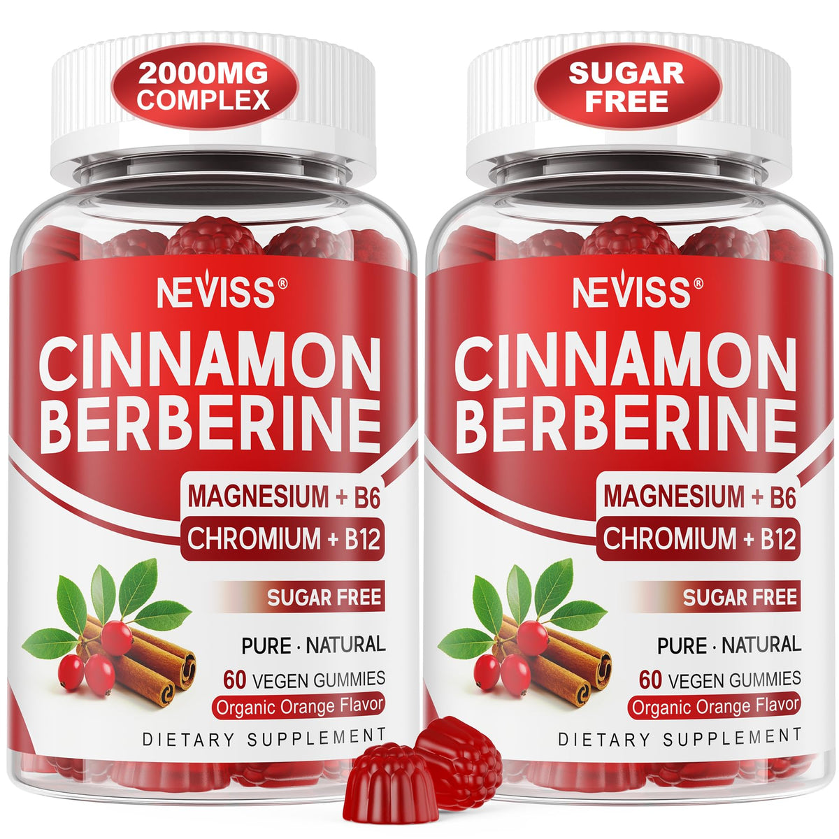 Sugar Free Vegan 2000mg Berberine Gummies R767