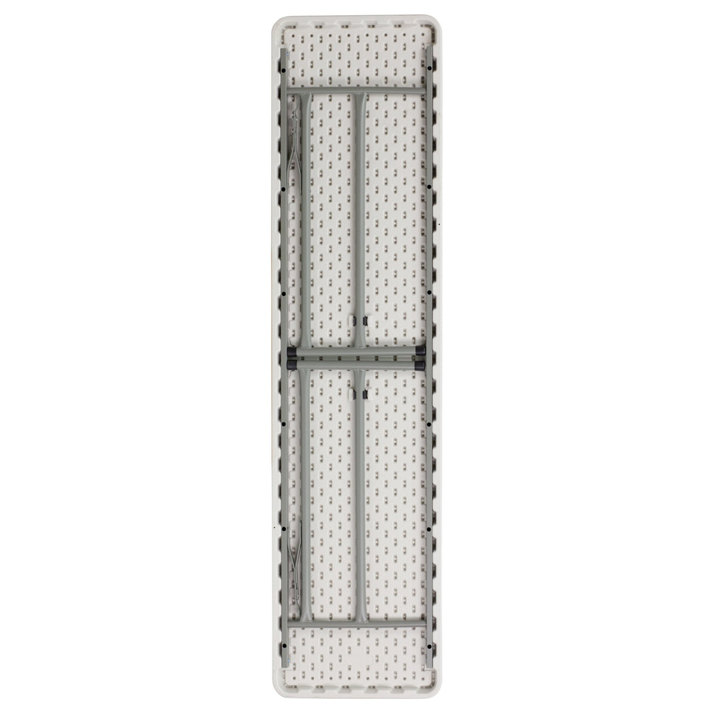 6-Foot Rectangle Granite White Plastic Folding Training Table B7657