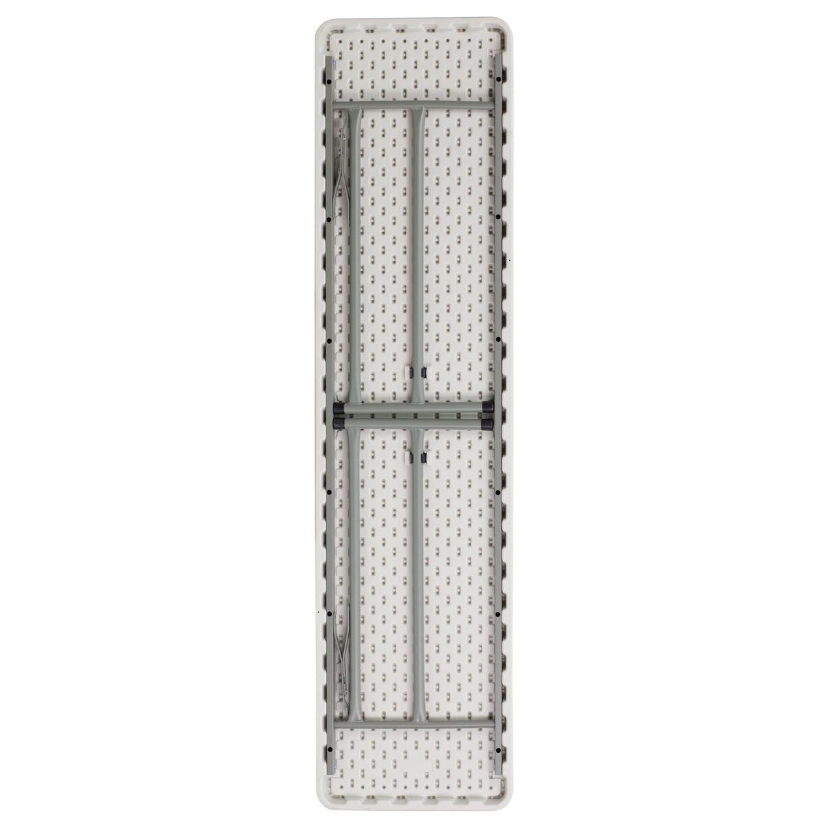 6-Foot Rectangle Granite White Plastic Folding Training Table B7657