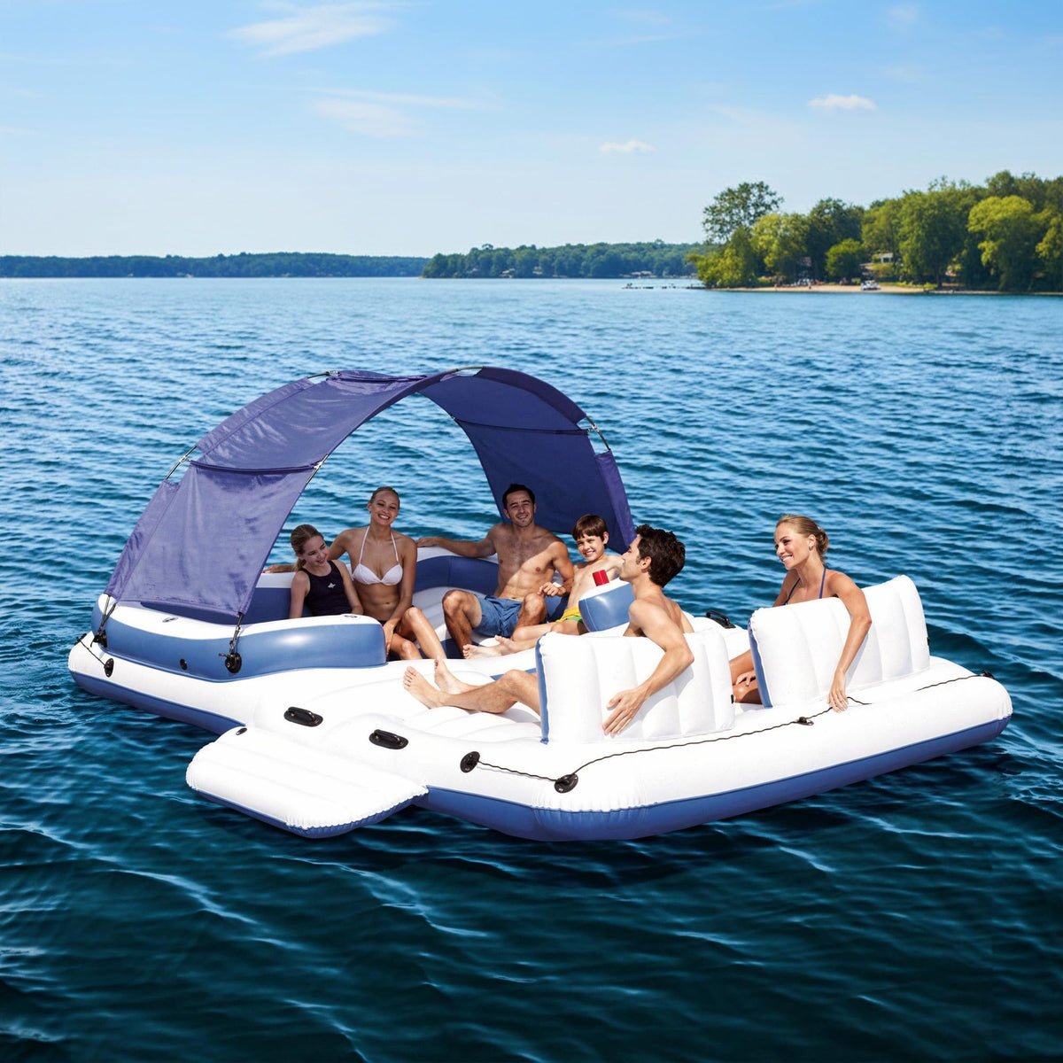 6 Person Inflatable Lake Float W604