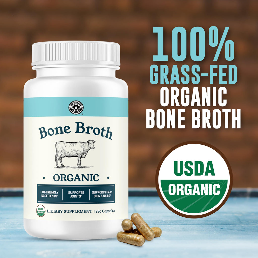 Bone Broth Capsules with Collagen, 180 Capsules Y497