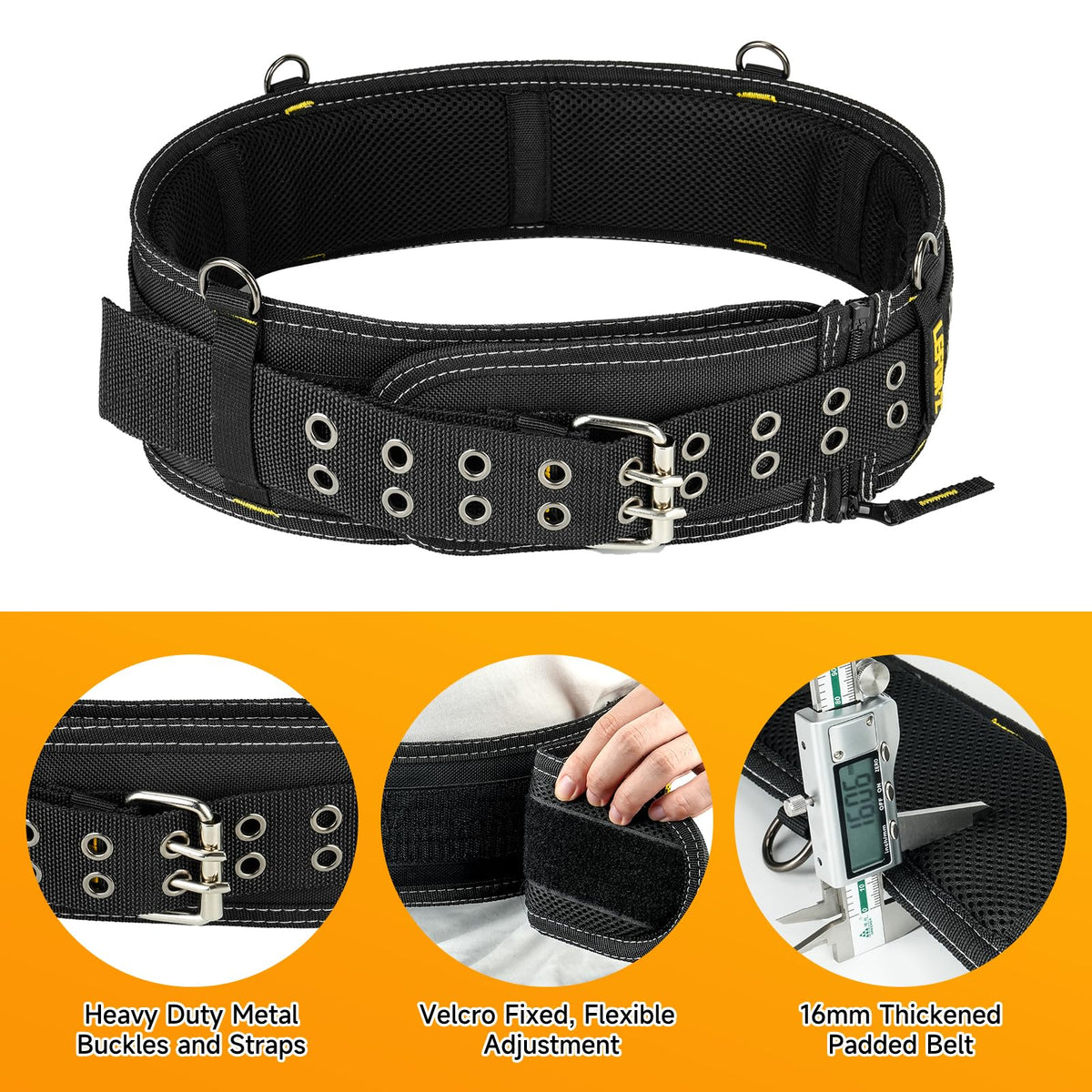 4-Inch Padded Heavy Duty Tool Belt with Suspenders Z29831