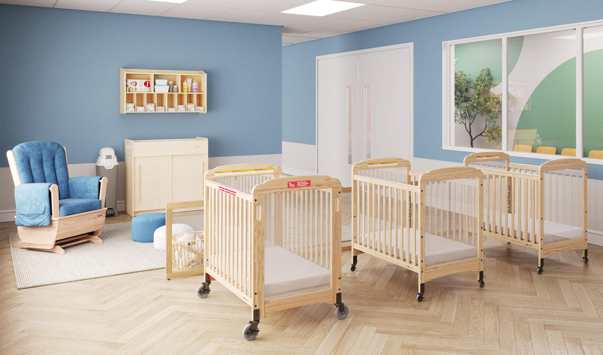 Daycare Changing Table with Built-in Shelving M300