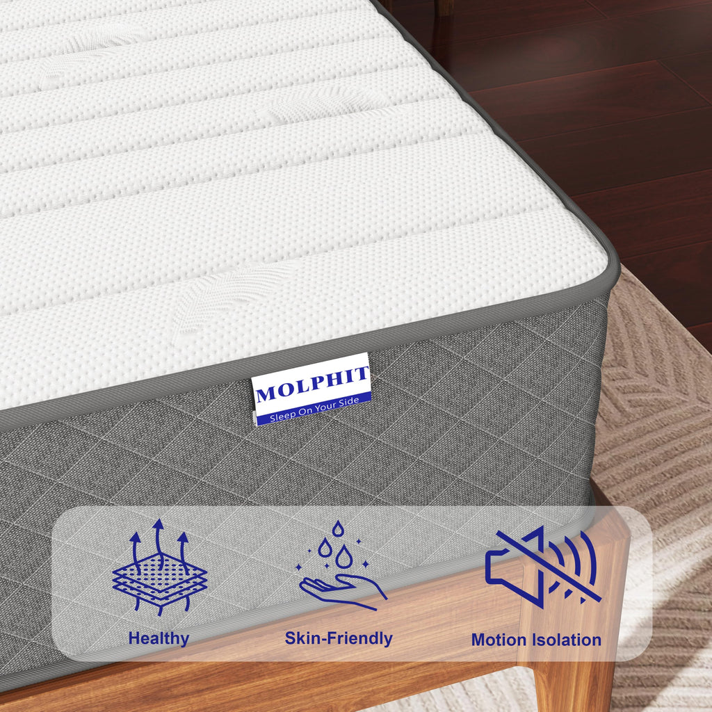 10 Inch Full Size Medium Firm Hybrid Mattress Z259156