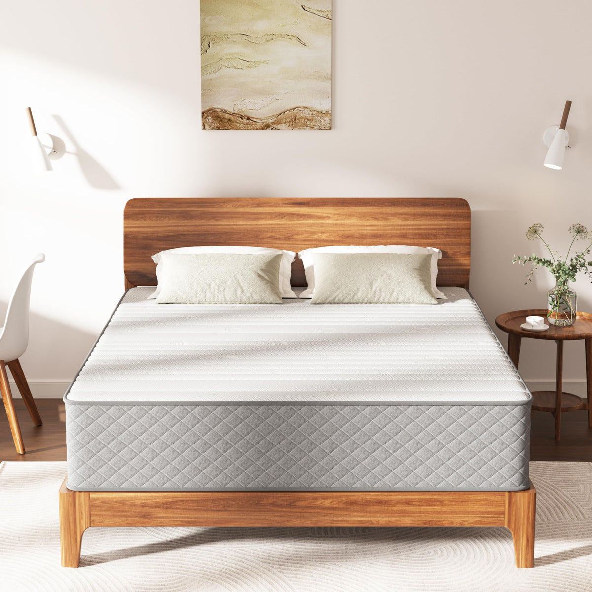 10 Inch Full Size Medium Firm Hybrid Mattress Z259156
