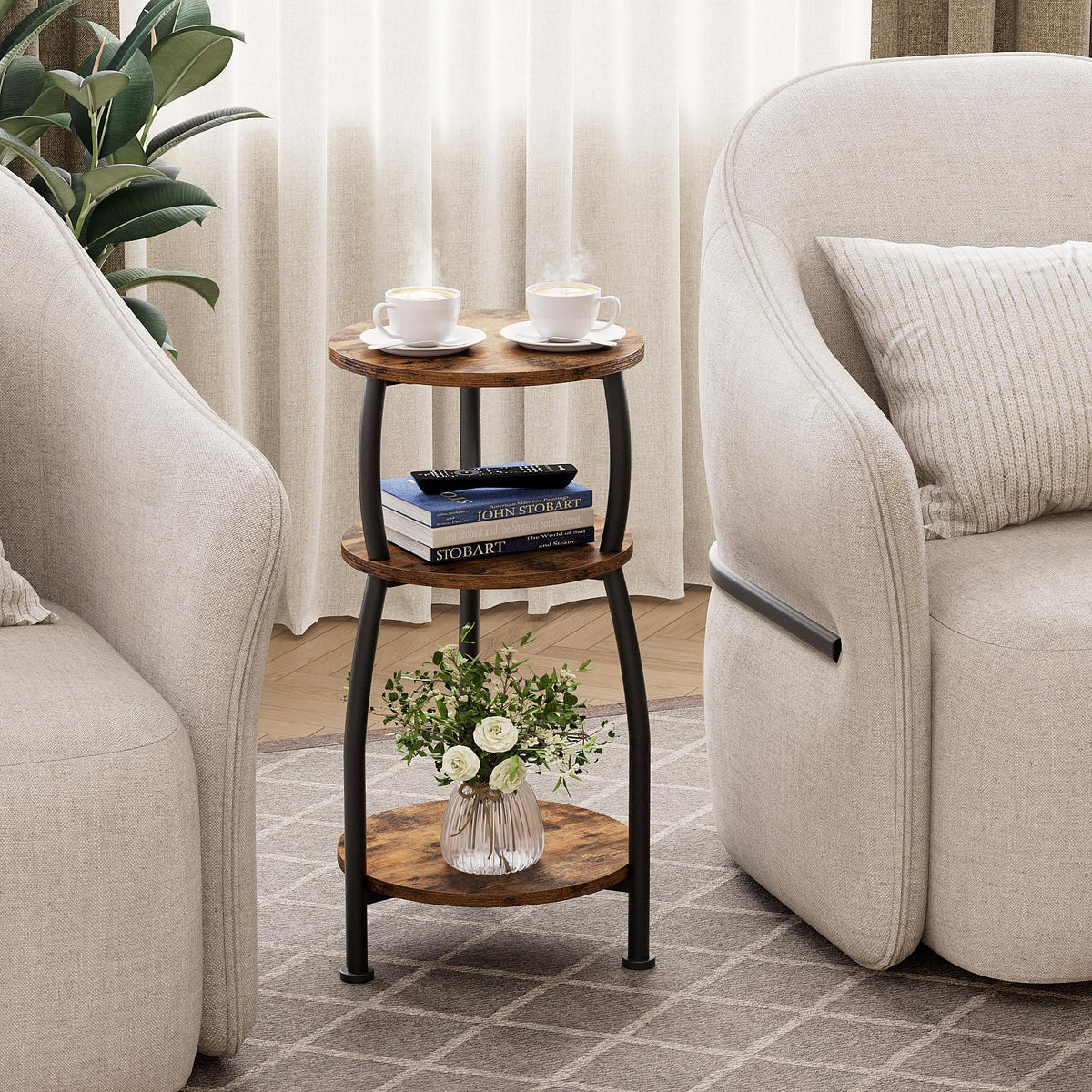 Round 3-Tier Side Table L59222