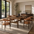 7-Piece Rubber Wood Dining Table Set with Chairs P448
