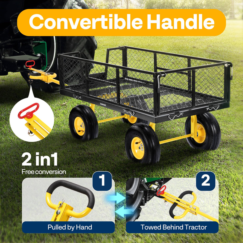 Steel Garden Cart 4.5 Cu Ft Utility Wagon H510
